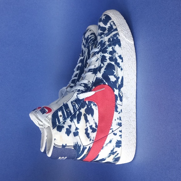 Nike Other - Nike Blazer Mid 77' Vintage 5Y Tie Dye USA Red White Blue Shoes C27882-600